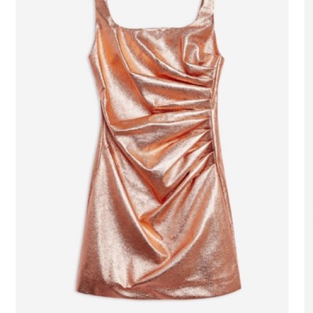 Rose Gold Topshop Mini Dress